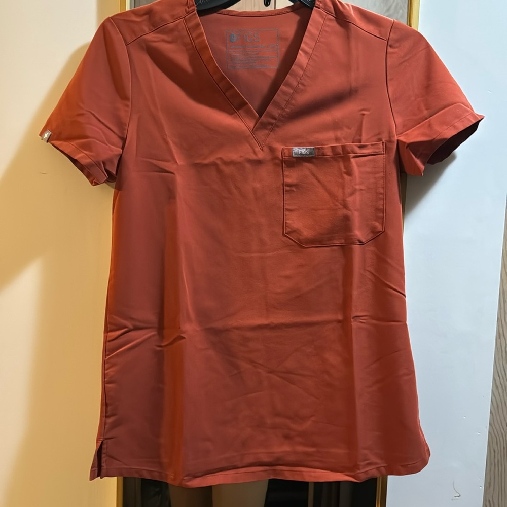 Figs XXS Auburn Catarina Scrub Top